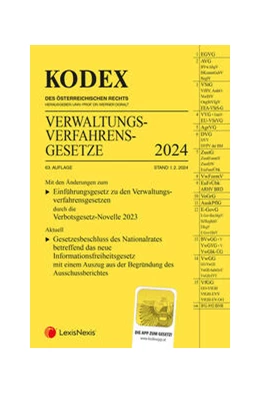 Abbildung von Doralt | KODEX Verwaltungsverfahrensgesetze (AVG) 2024 - inkl. App | 63. Auflage | 2024 | beck-shop.de