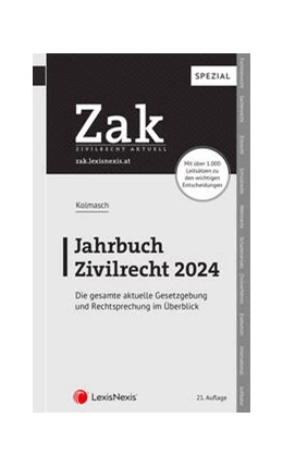 Abbildung von Kolmasch | Zak Jahrbuch Zivilrecht 2024 | 21. Auflage | 2024 | beck-shop.de