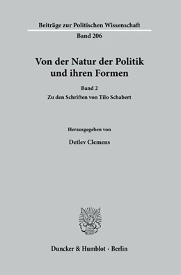 Abbildung von Clemens | Von der Natur der Politik und ihren Formen. | 1. Auflage | 2024 | 206 | beck-shop.de