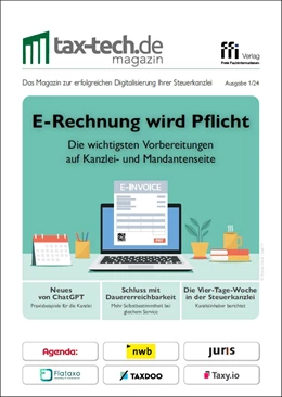 Abbildung von tax-tech.de - magazin • Ausgabe 1/2024 | | 2024 | beck-shop.de