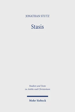 Abbildung von Stutz | Stasis | 1. Auflage | 2024 | beck-shop.de