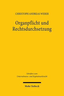 Abbildung von Weber | Organpflicht und Rechtsdurchsetzung | 1. Auflage | 2024 | beck-shop.de