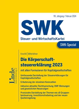 Abbildung von Knechtl / Mitterlehner | SWK-Spezial Die Körperschaftsteuererklärung 2023 | 1. Auflage | 2024 | beck-shop.de