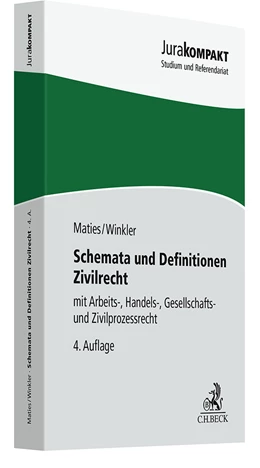 Abbildung von Maties / Winkler | Schemata und Definitionen Zivilrecht | 4. Auflage | 2024 | beck-shop.de