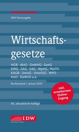 Abbildung von Wirtschaftsgesetze | 40. Auflage | 2024 | beck-shop.de