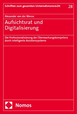 Abbildung von von der Wense | Aufsichtsrat und Digitalisierung | 1. Auflage | 2024 | 28 | beck-shop.de