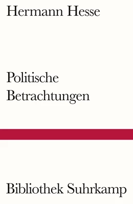 Abbildung von Hesse | Politische Betrachtungen | 1. Auflage | 2024 | beck-shop.de