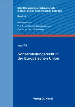 Abbildung von Tilk | Konzernleitungsrecht in der Europäischen Union | 1. Auflage | 2024 | 14 | beck-shop.de