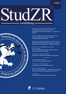 Abbildung von StudZR Ausbildung 1/2024 | 1. Auflage | 2024 | beck-shop.de