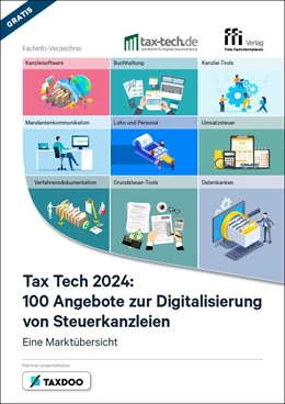 Abbildung von Tax Tech 2024: 100 Angebote zur Digitalisierung von Steuerkanzleien | | 2024 | beck-shop.de