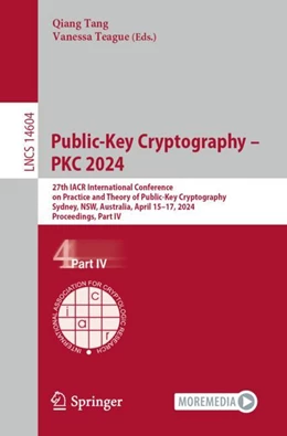 Abbildung von Tang / Teague | Public-Key Cryptography – PKC 2024 | 1. Auflage | 2024 | 14604 | beck-shop.de