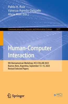 Abbildung von Ruiz / Agredo-Delgado | Human-Computer Interaction | 1. Auflage | 2024 | 1877 | beck-shop.de