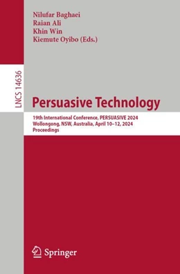 Abbildung von Baghaei / Ali | Persuasive Technology | 1. Auflage | 2024 | 14636 | beck-shop.de