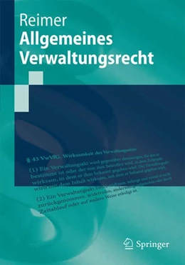 Abbildung von Reimer | Allgemeines Verwaltungsrecht | 1. Auflage | 2024 | beck-shop.de