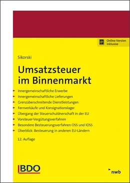Abbildung von Sikorski | Umsatzsteuer im Binnenmarkt | 12. Auflage | 2024 | beck-shop.de
