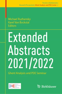 Abbildung von Ruzhansky / Bockstal | Extended Abstracts 2021/2022 | 1. Auflage | 2024 | beck-shop.de