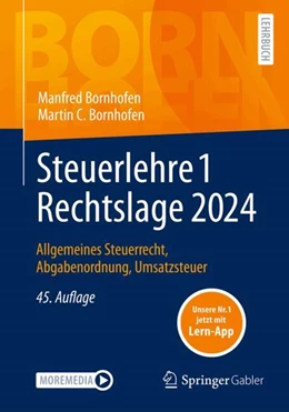 Abbildung von Bornhofen | Steuerlehre 1 Rechtslage 2024 | 45. Auflage | 2024 | beck-shop.de
