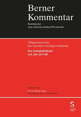 Abbildung von Eggen | Der Grundstückkauf, Art. 216-221 OR | 1. Auflage | 2024 | beck-shop.de