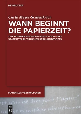 Abbildung von Meyer-Schlenkrich | Wann beginnt die Papierzeit? | 1. Auflage | 2024 | beck-shop.de