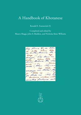 Abbildung von Maggi / Sheldon | A Handbook of Khotanese | 1. Auflage | 2024 | 51 | beck-shop.de