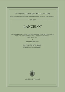 Abbildung von Steinhoff / Wegge | Lancelot IV: Namen- und Figurenregister | 1. Auflage | 1998 | beck-shop.de