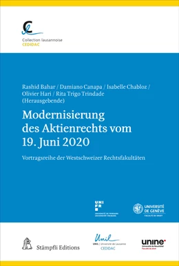 Abbildung von Bahar / Canapa | Modernisierung des Aktienrechts vom 19. Juni 2020 | 1. Auflage | 2024 | 124 | beck-shop.de