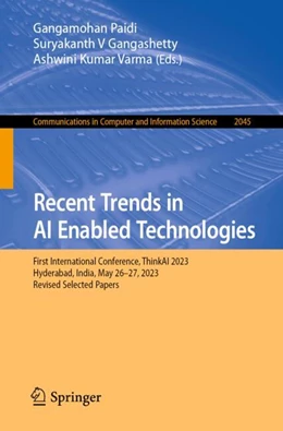Abbildung von Paidi / Gangashetty | Recent Trends in AI Enabled Technologies | 1. Auflage | 2024 | 2045 | beck-shop.de