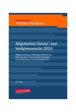 Abbildung von Praktiker-Handbuch Allgemeines Steuer-und Verfahrensrecht 2024 | 36. Auflage | 2024 | beck-shop.de