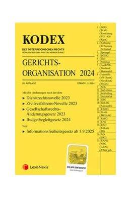 Abbildung von KODEX Gerichtsorganisation 2024 - inkl. App | 26. Auflage | 2024 | beck-shop.de