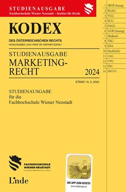 Abbildung von Bichler / Doralt | KODEX Studienausgabe Marketingrecht | 1. Auflage | 2024 | beck-shop.de