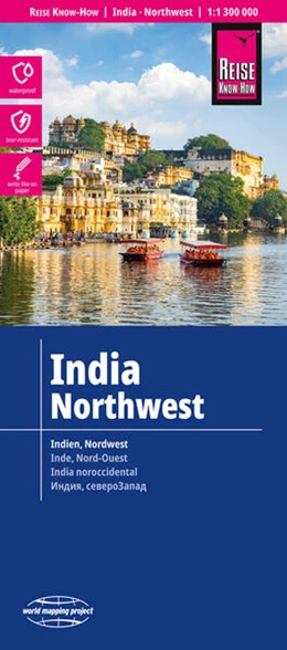 Abbildung von Reise Know-How Landkarte Indien, Nordwest / India, Northwest (1:1.300.000) | 8. Auflage | 2024 | beck-shop.de