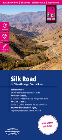 Abbildung von Reise Know-How Landkarte Seidenstraße / Silk Road (1:2 000 000): Durch Zentralasien nach China / To China through Central Asia | 2. Auflage | 2024 | beck-shop.de