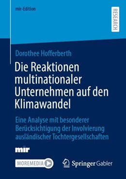 Abbildung von Hofferberth | Die Reaktionen multinationaler Unternehmen auf den Klimawandel | 1. Auflage | 2024 | beck-shop.de