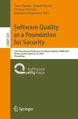Abbildung von Bludau / Ramler | Software Quality as a Foundation for Security | 1. Auflage | 2024 | beck-shop.de