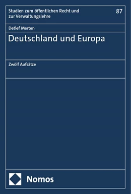 Abbildung von Merten | Deutschland und Europa | 1. Auflage | 2024 | 87 | beck-shop.de
