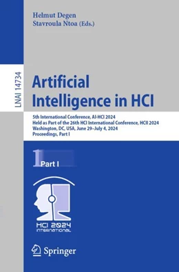 Abbildung von Degen / Ntoa | Artificial Intelligence in HCI | 1. Auflage | 2024 | 14734 | beck-shop.de