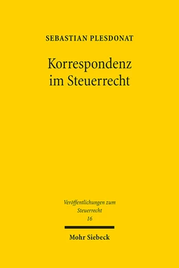 Abbildung von Plesdonat | Korrespondenz im Steuerrecht | 1. Auflage | 2024 | 16 | beck-shop.de
