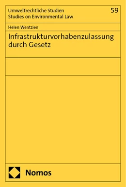 Abbildung von Wentzien | Infrastrukturvorhabenzulassung durch Gesetz | 1. Auflage | 2024 | beck-shop.de