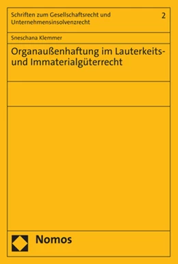 Abbildung von Klemmer | Organaußenhaftung im Lauterkeits- und Immaterialgüterrecht | 1. Auflage | 2023 | beck-shop.de