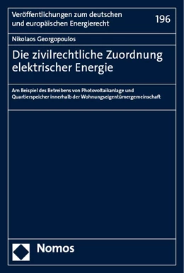 Abbildung von Georgopoulos | Die zivilrechtliche Zuordnung elektrischer Energie | 1. Auflage | 2023 | beck-shop.de