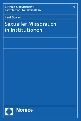Abbildung von Duman | Sexueller Missbrauch in Institutionen | 1. Auflage | 2023 | beck-shop.de