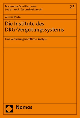 Abbildung von Porta | Die Institute des DRG-Vergütungssystems | 1. Auflage | 2023 | beck-shop.de
