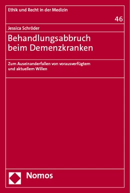 Abbildung von Schröder | Behandlungsabbruch beim Demenzkranken | 1. Auflage | 2023 | beck-shop.de