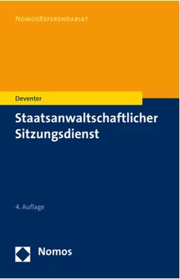 Abbildung von Deventer | Staatsanwaltschaftlicher Sitzungsdienst | 4. Auflage | 2020 | beck-shop.de