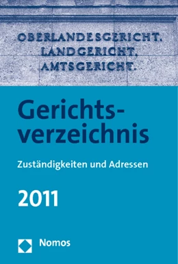 Abbildung von Gerichtsverzeichnis 2011 | 5. Auflage | 2010 | beck-shop.de