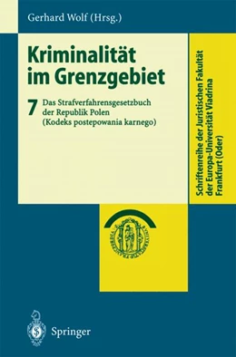 Abbildung von Wolf | Kriminalität im Grenzgebiet | 1. Auflage | 2003 | beck-shop.de