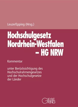 Abbildung von Leuze / Epping (Hrsg.) | Gesetz über die Hochschulen des Landes Nordrhein-Westfalen (Hochschulgesetz NRW - HG NRW) | 1. Auflage | 2024 | beck-shop.de
