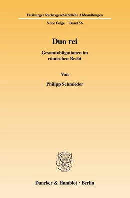Abbildung von Schmieder | Duo rei. | 1. Auflage | 2007 | 56 | beck-shop.de