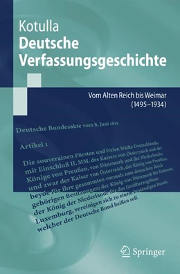Abbildung von Kotulla | Deutsche Verfassungsgeschichte | 1. Auflage | 2008 | beck-shop.de