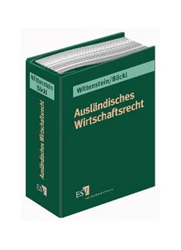 Abbildung von Wittenstein / Böckl | Ausländisches Wirtschaftsrecht | 1. Auflage | 2016 | beck-shop.de